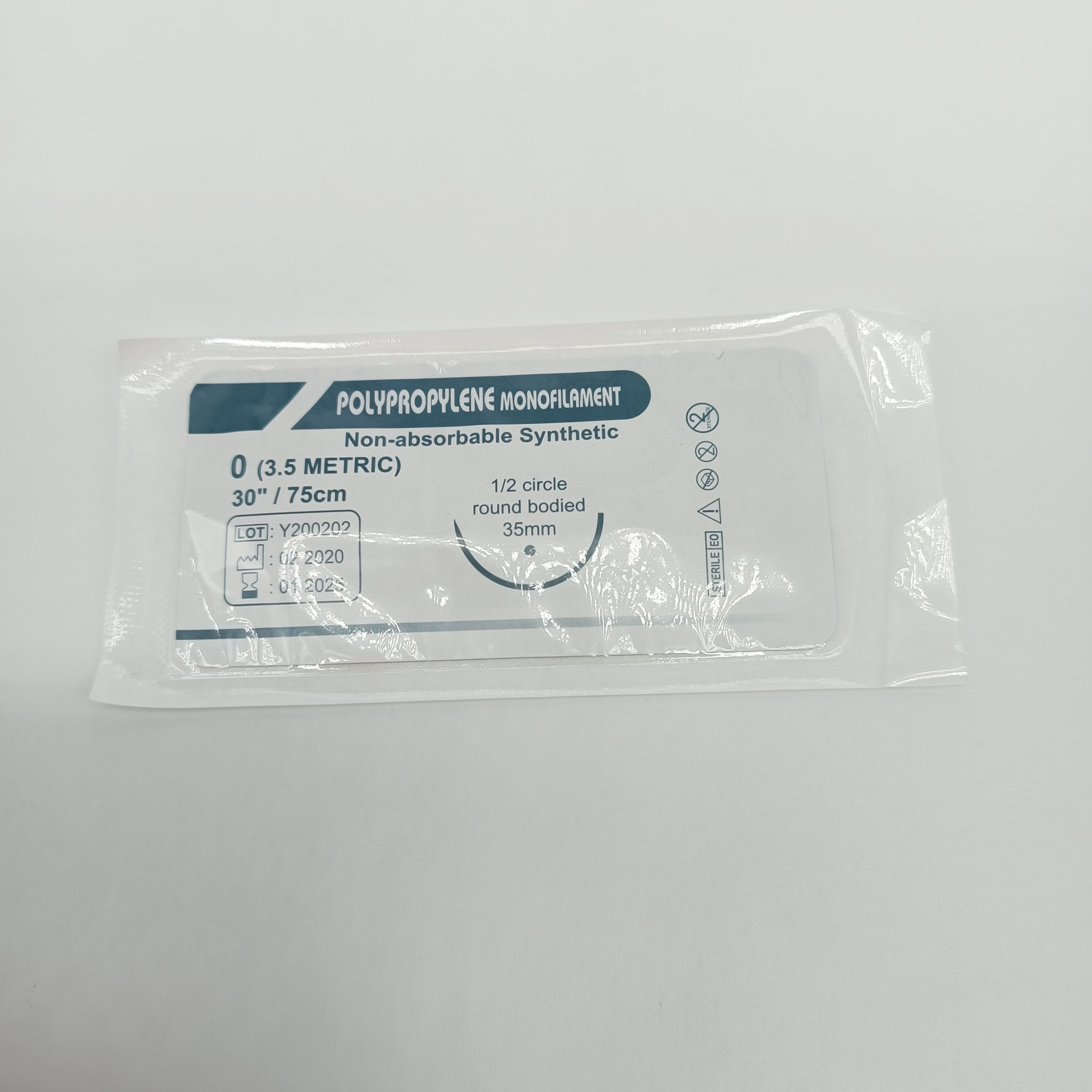 Medical sterile Suture Absorbable Polyglycolic Acid Nylon Monofilament Vicry Surgical Suture With Needle